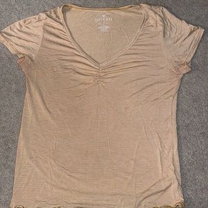 Yellow striped top size M from AMERICAN EAGLE